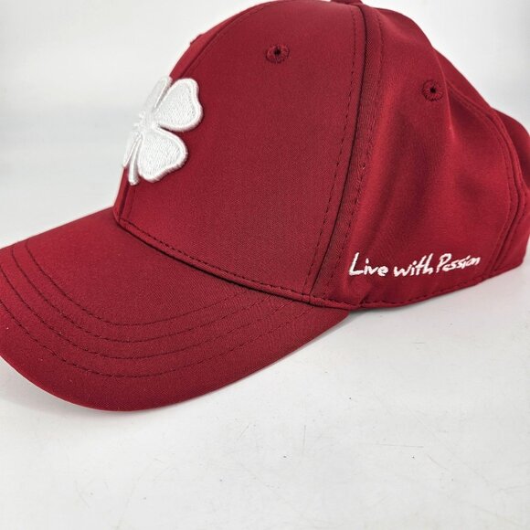 Tony Anthony Robbins Hat Cap Black Clover Red Live Lucky Blessed Signed Embroid - Picture 3 of 12